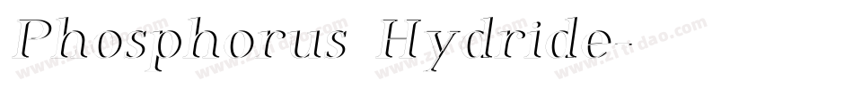 Phosphorus Hydride字体转换